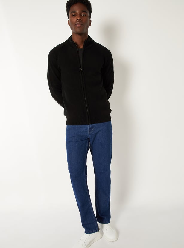 Men Knit Slim Fit Sweater