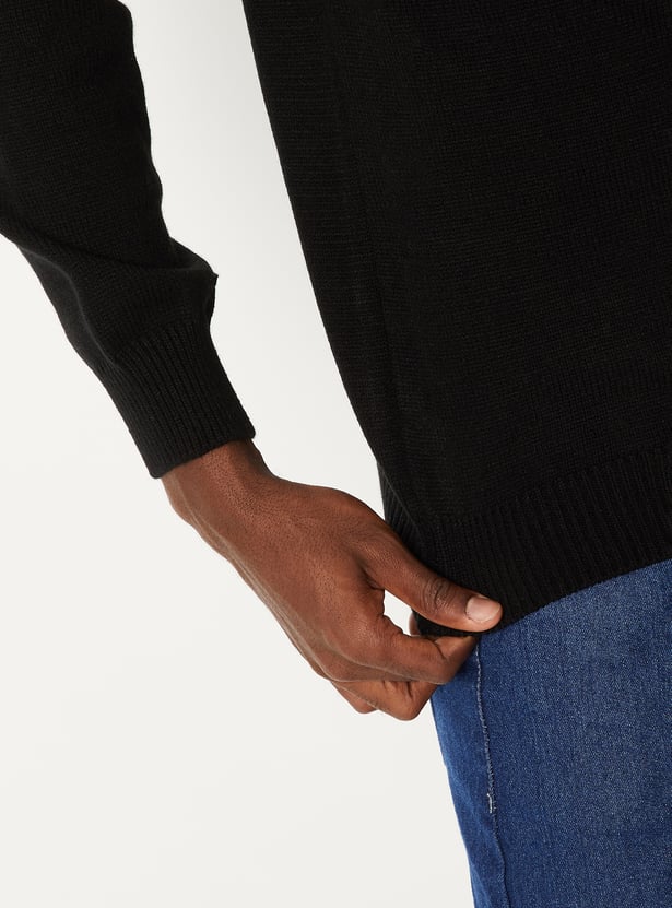 Men Knit Slim Fit Sweater