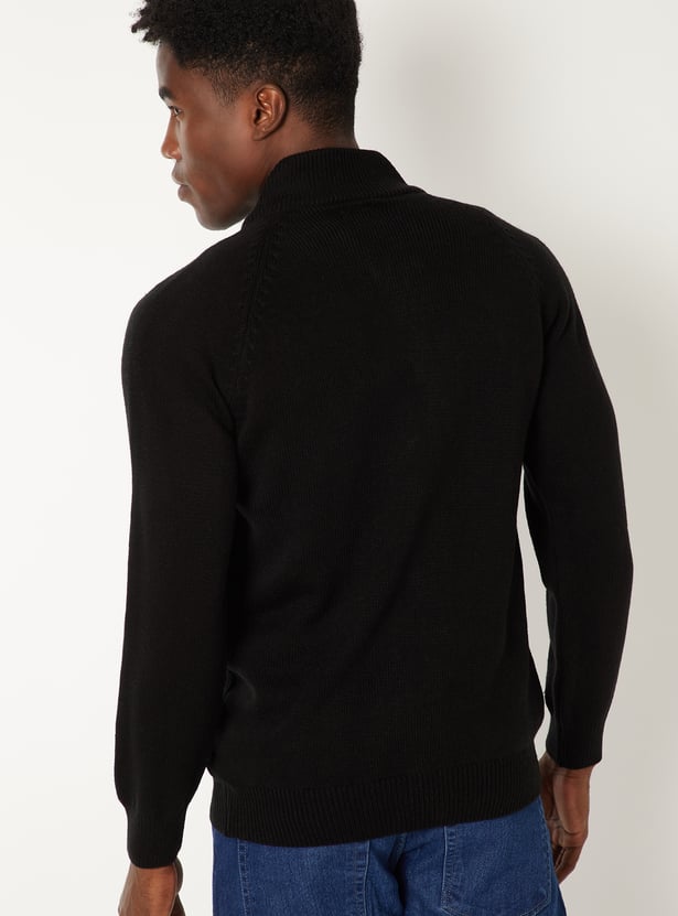 Men Knit Slim Fit Sweater