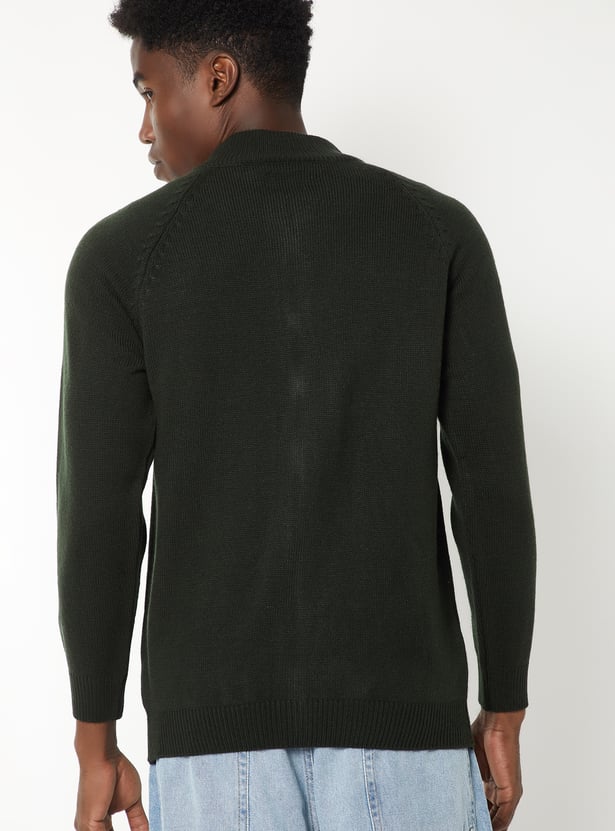 Men Knit Slim Fit Sweater