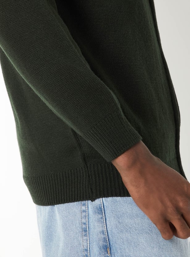 Men Knit Slim Fit Sweater