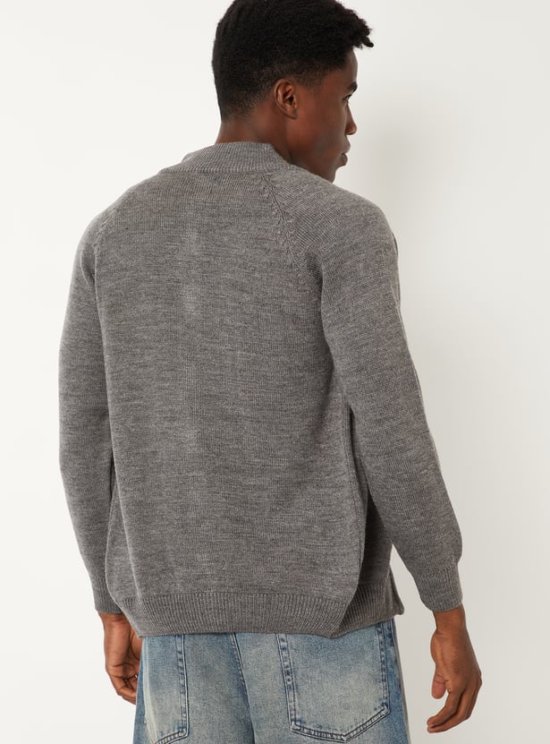 Men Knit Slim Fit Sweater