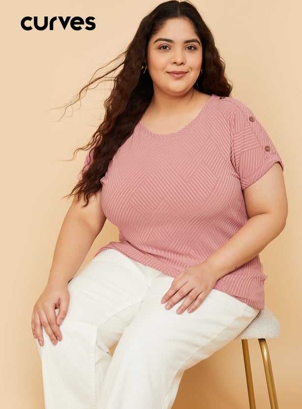Women Textured Knit Top