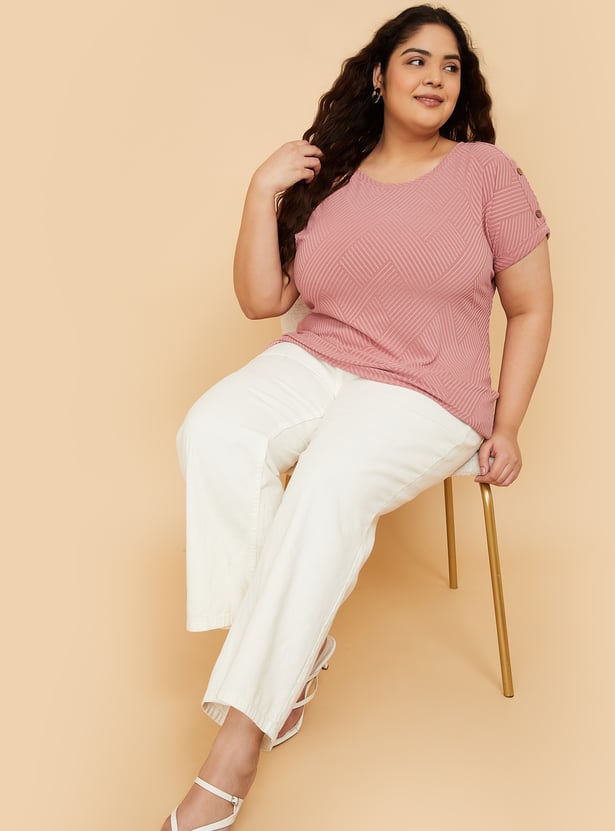 Women Textured Knit Top
