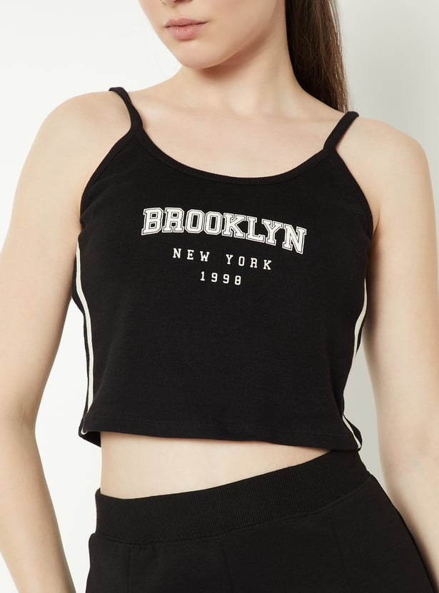 Women Printed Layered Slim Fit T-shirt