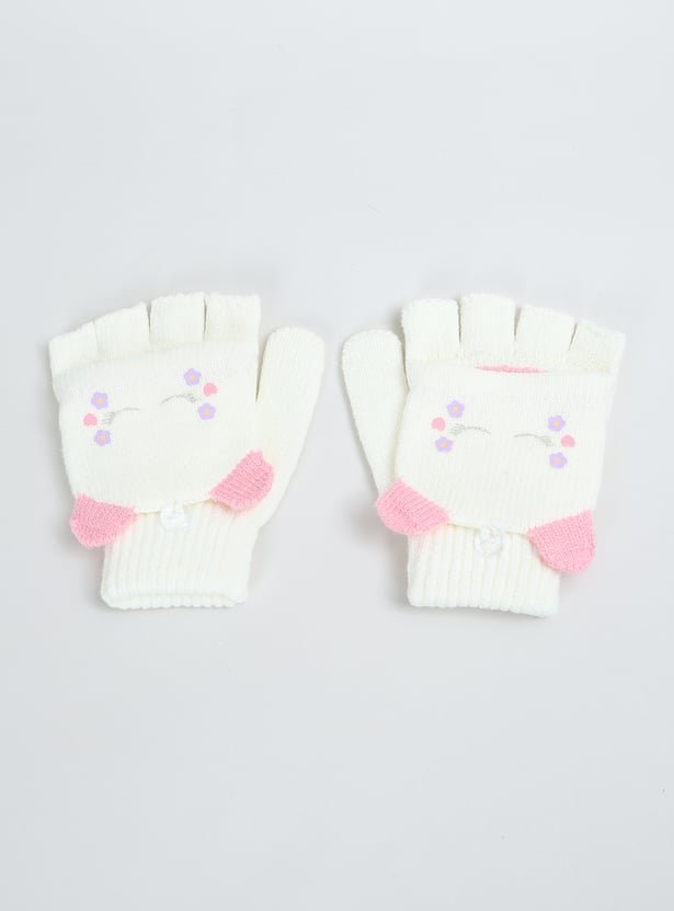 Boys Knit Applique Gloves