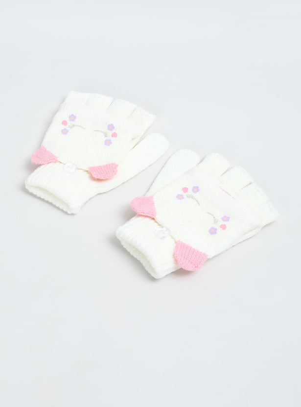 Boys Knit Applique Gloves