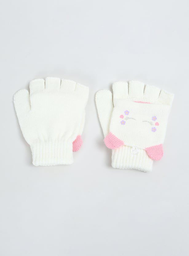 Boys Knit Applique Gloves