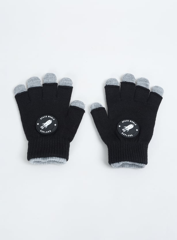 Girls Applique Gloves