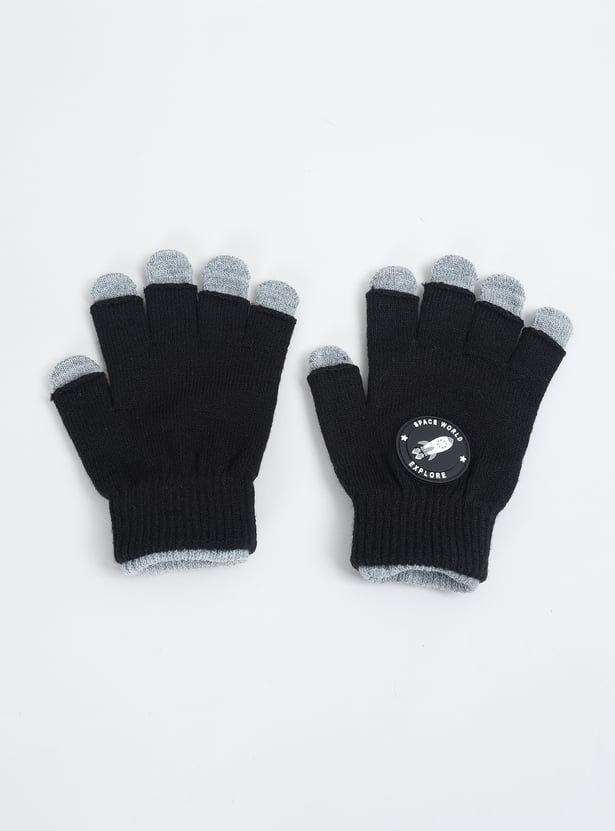 Girls Applique Gloves