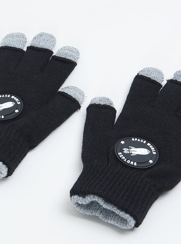 Girls Applique Gloves