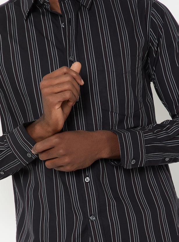 Men Striped Slim Fit Shirt