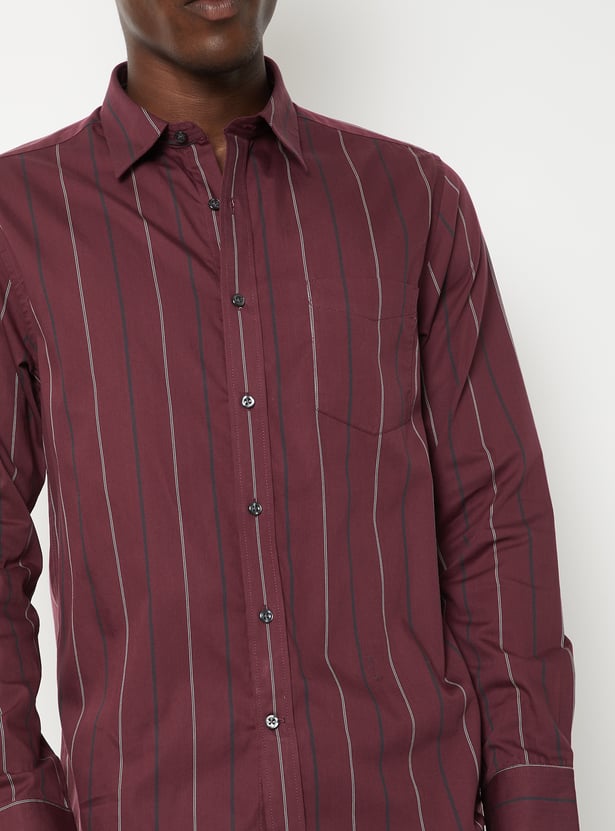 Men Striped Slim Fit Shirt