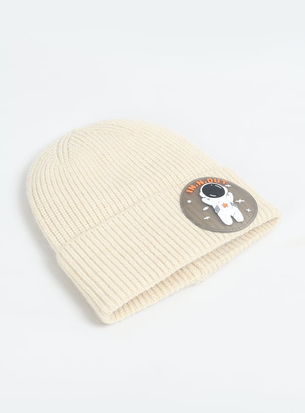 Boys Knit Applique Beanie