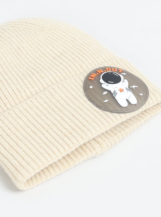 Boys Knit Applique Beanie