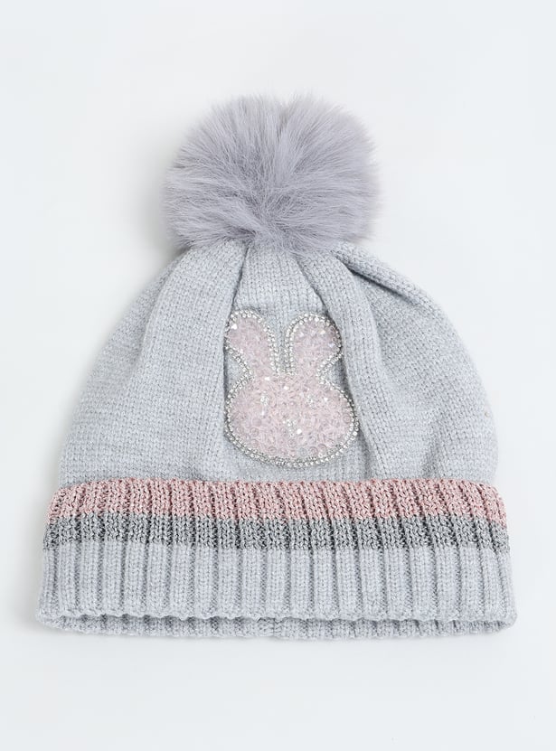 Girls Embellished Beanie