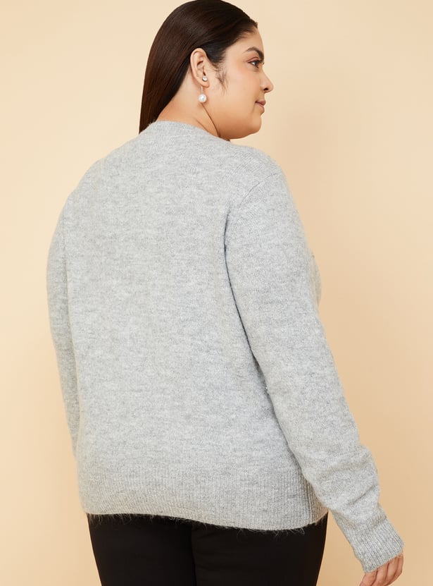 Women Embellished Sweater