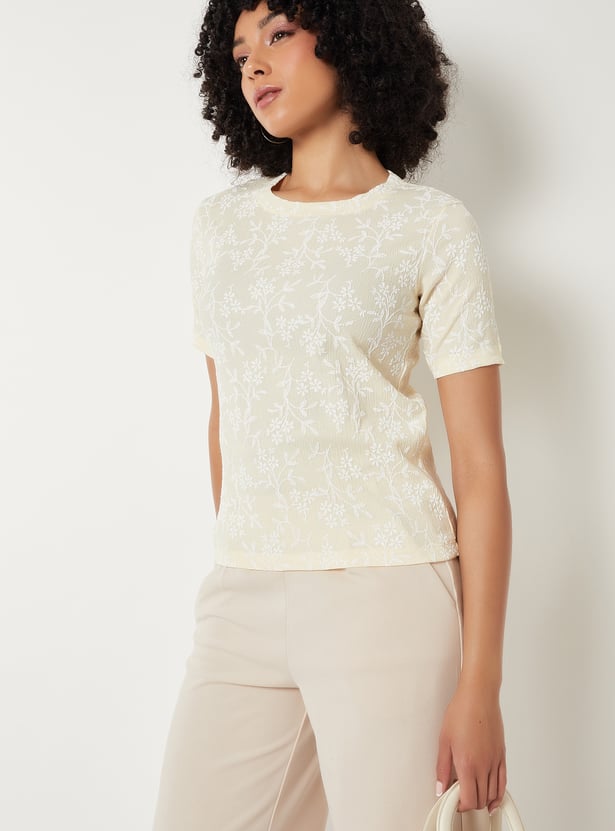 Women Embroidered T-shirt