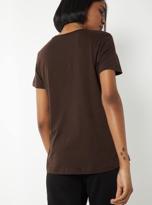 Women Smocked T-shirt