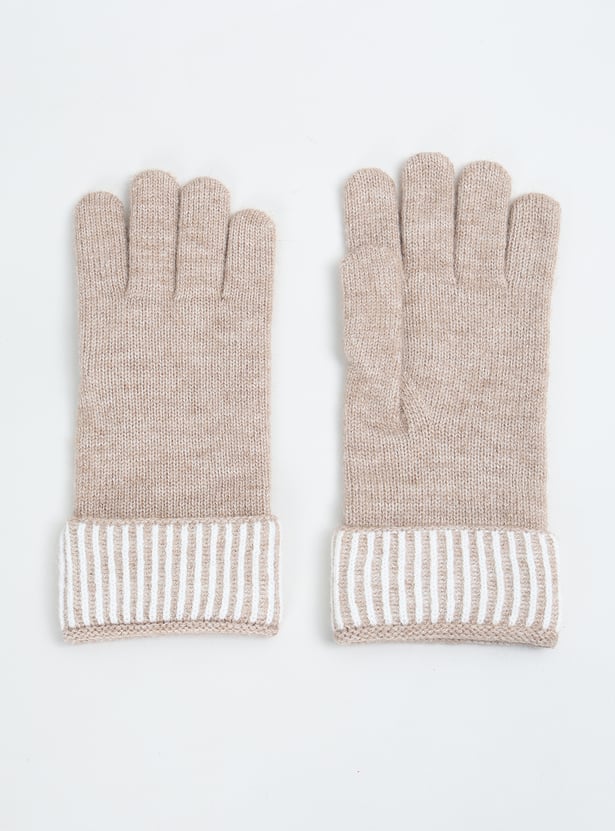 Women Knit Gloves