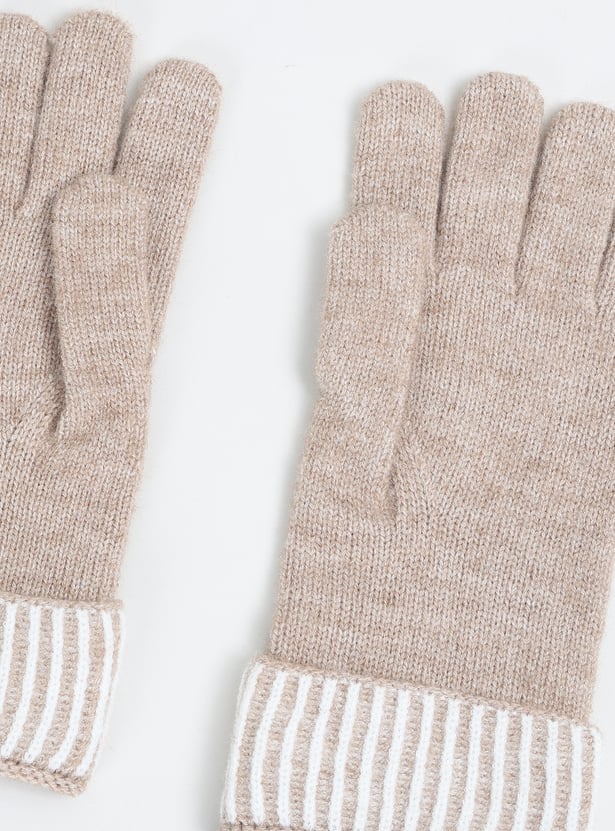 Women Knit Gloves
