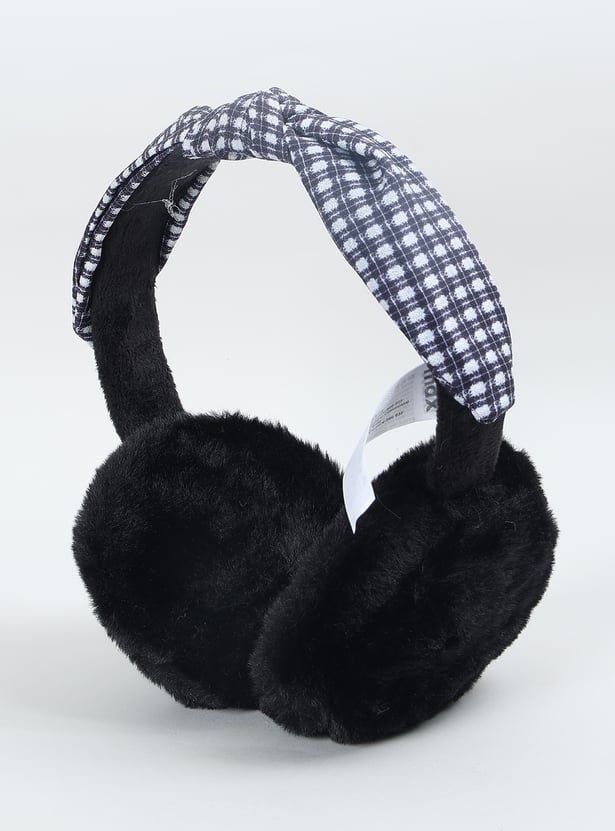 Women Checked Earmuffs