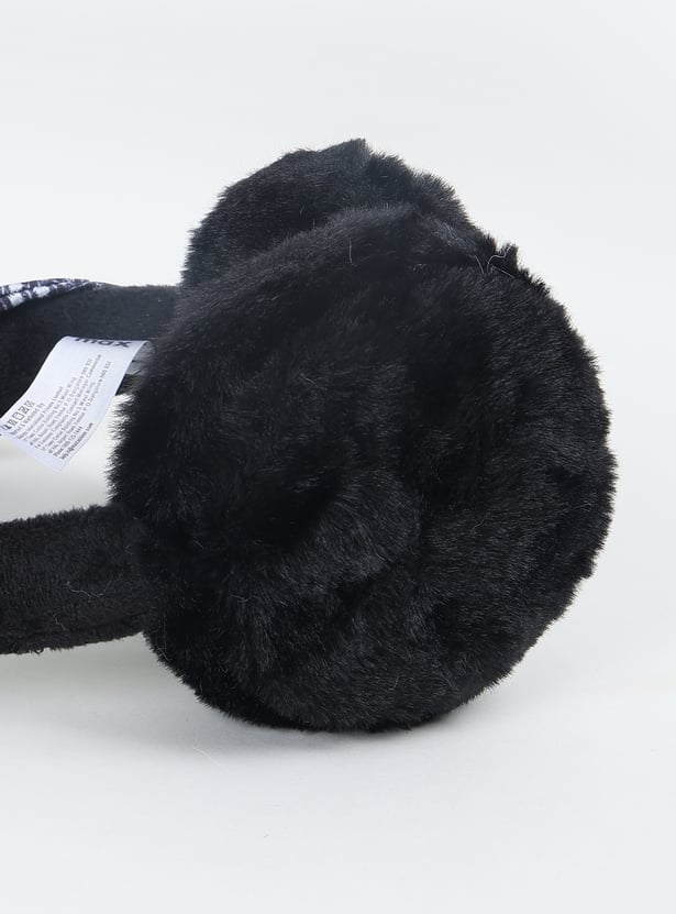 Women Checked Earmuffs