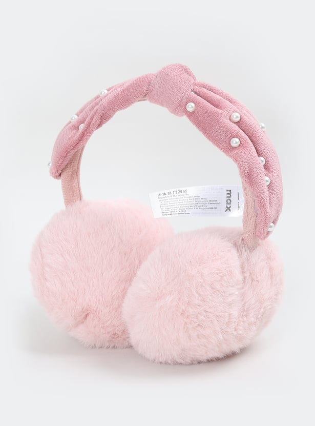 Girls Pearl Embellished Earmuffs