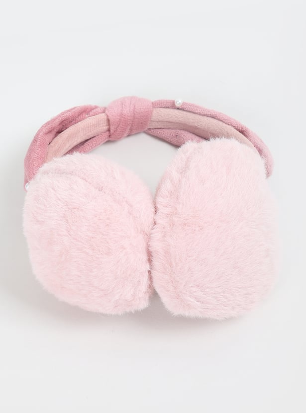 Girls Pearl Embellished Earmuffs