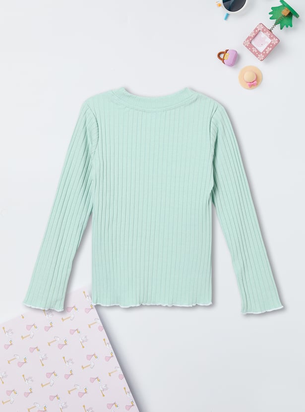 Girls Ribbed Sweater