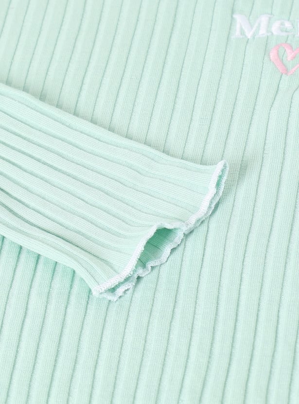 Girls Ribbed Sweater