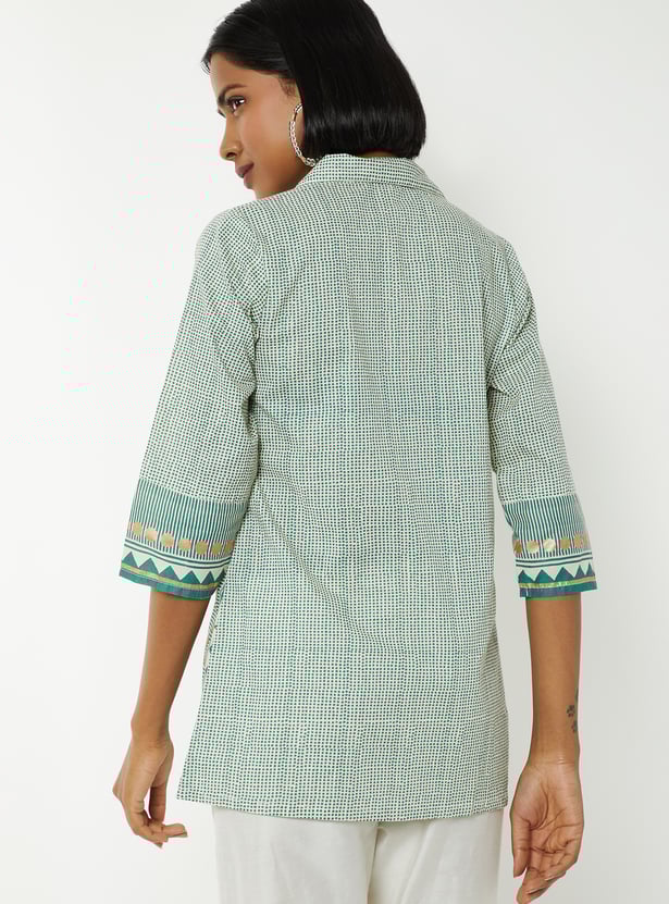 Buy Women Printed Tunic Online at just Rs. 499.0 - 1000016052179