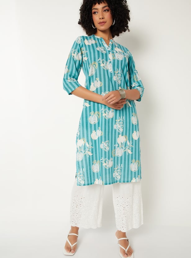 Women Printed Straight Kurta