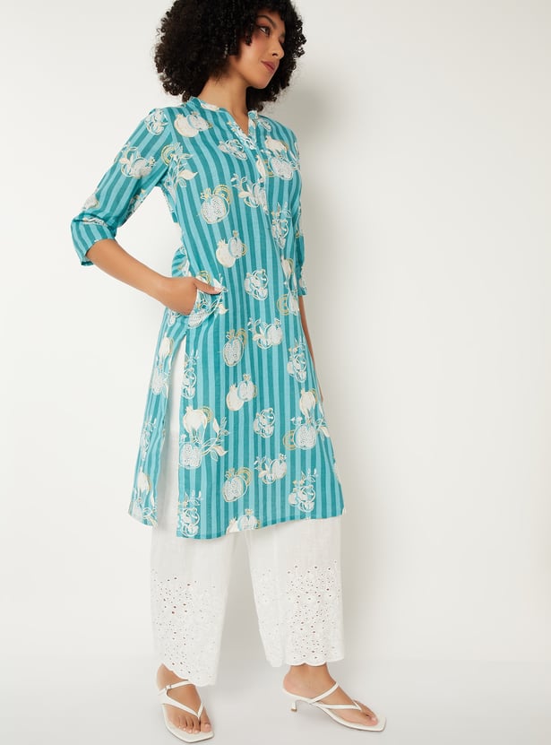 Women Printed Straight Kurta