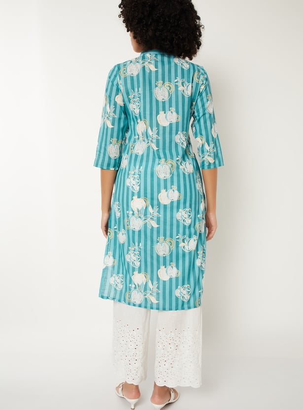 Women Printed Straight Kurta
