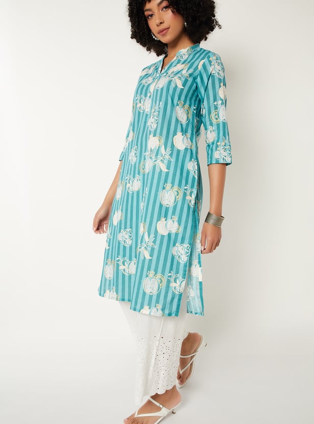 Women Printed Straight Kurta