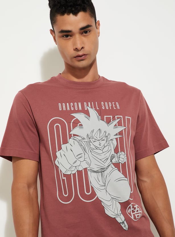 URB_N Men Dragon Ball-Z Print T-shirt