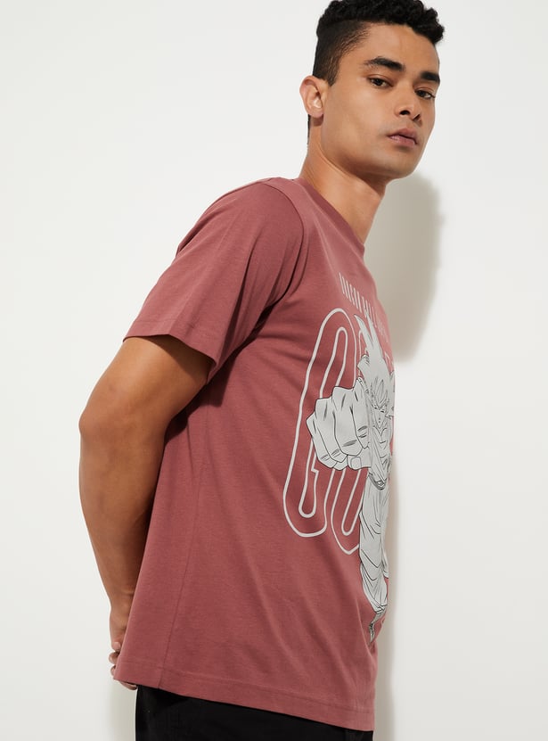 URB_N Men Dragon Ball-Z Print T-shirt