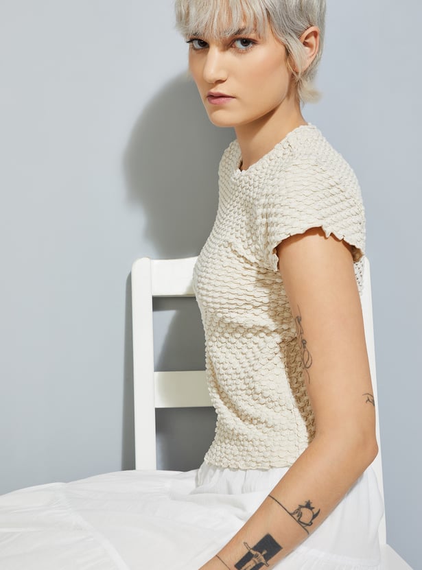 ALAYA F x URB_N Women Textured Top