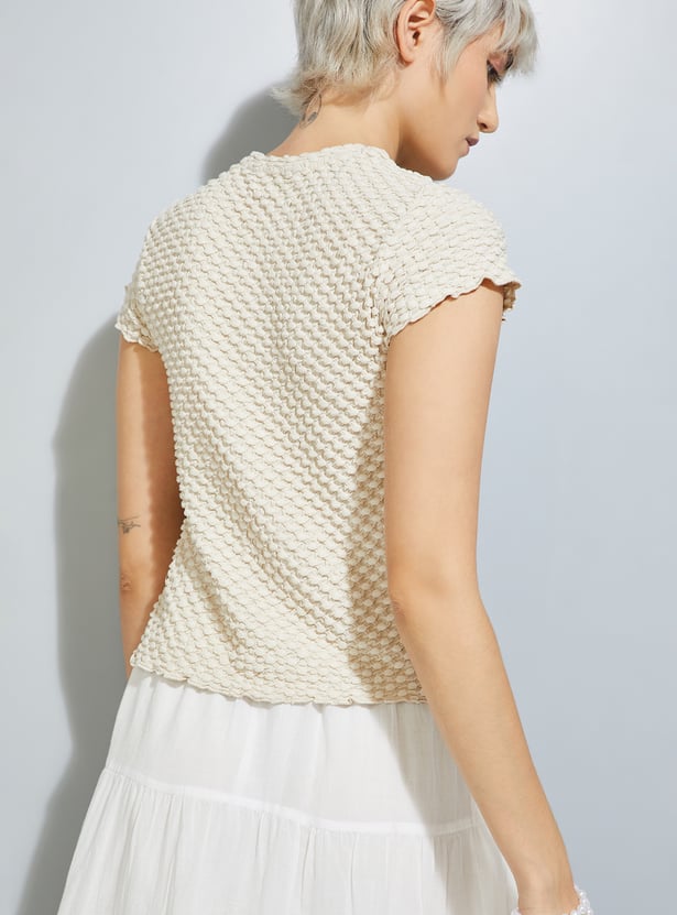 ALAYA F x URB_N Women Textured Top