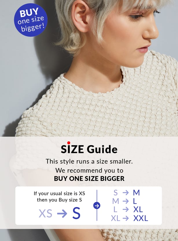 ALAYA F x URB_N Women Textured Top