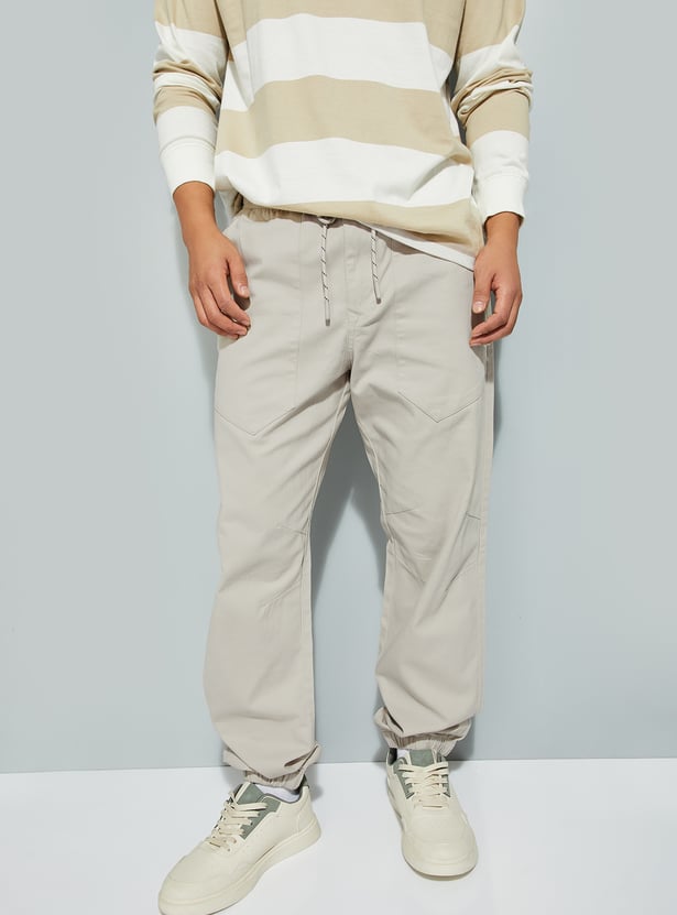URB_N Men Solid Relaxed Fit Joggers