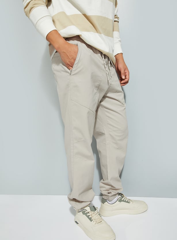 URB_N Men Solid Relaxed Fit Joggers