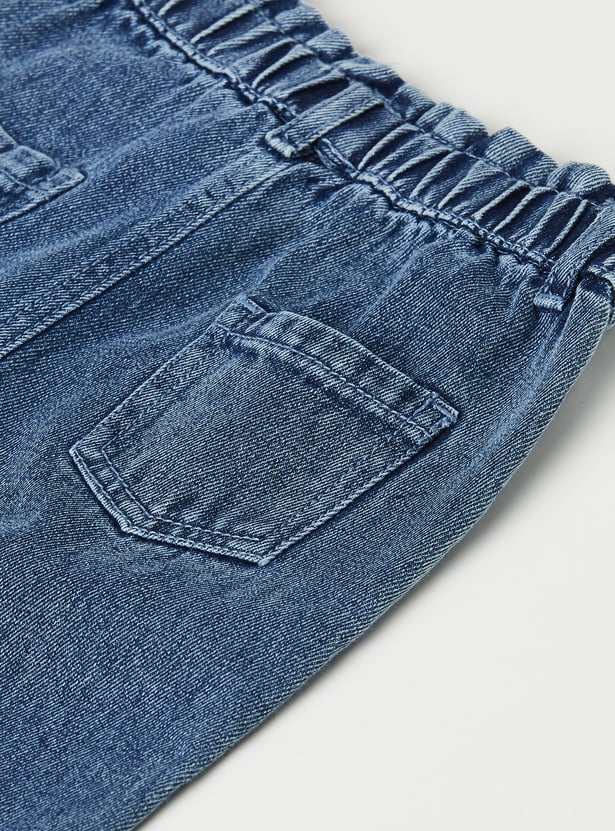 Girls Embroidered Slim Fit Jeans