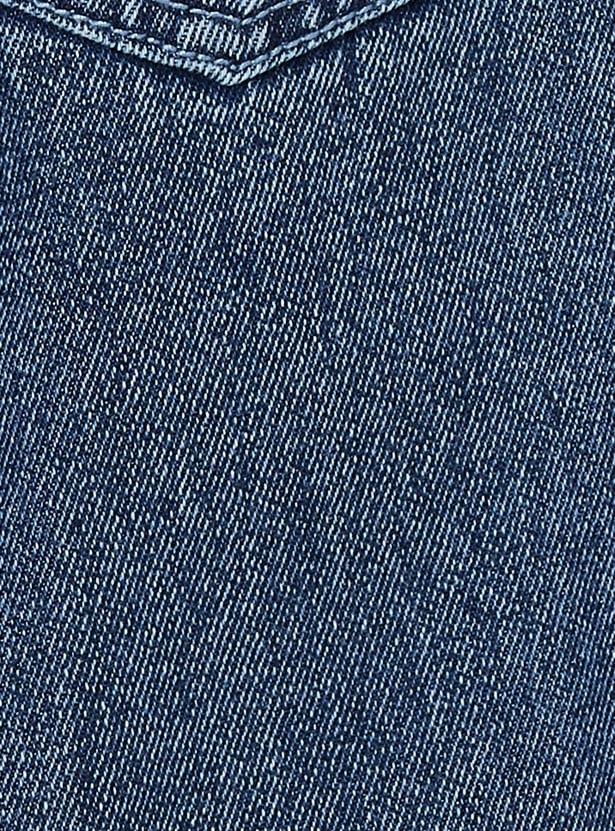 Girls Embroidered Slim Fit Jeans