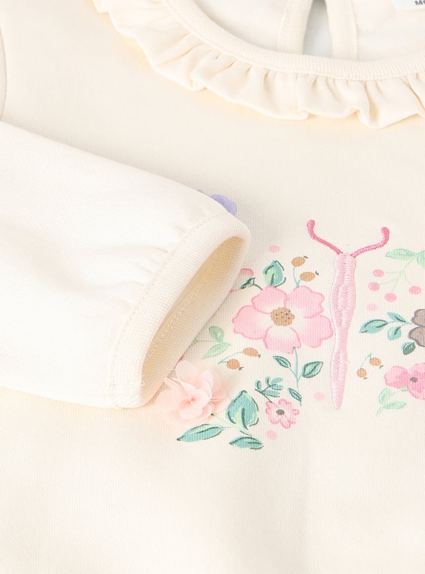 Girls Embroidered Leggings Set