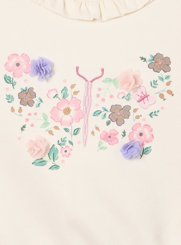 Girls Embroidered Leggings Set