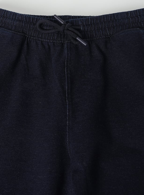 Boys Solid Cargo Joggers