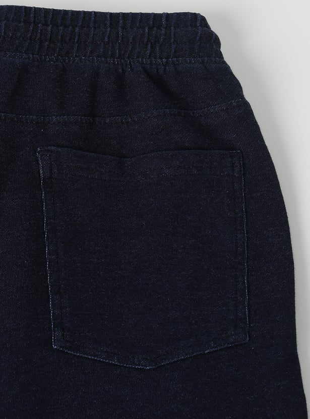 Boys Solid Cargo Joggers