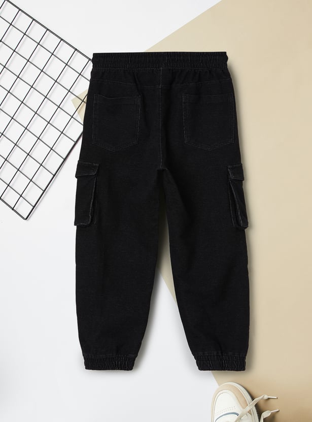 Boys Knit Cargo Joggers